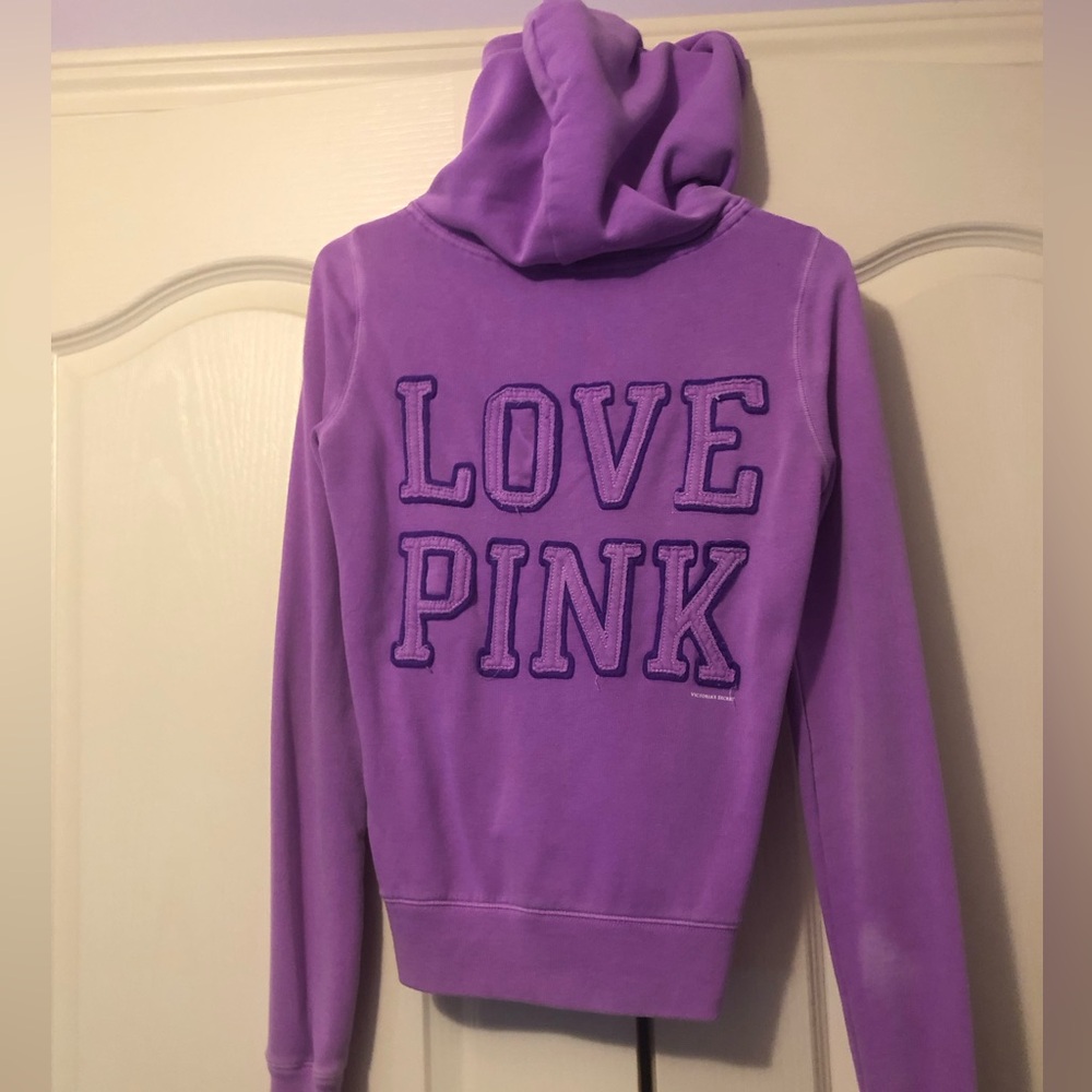 PINK Victoria's Secret Purple Hoodie Sweater